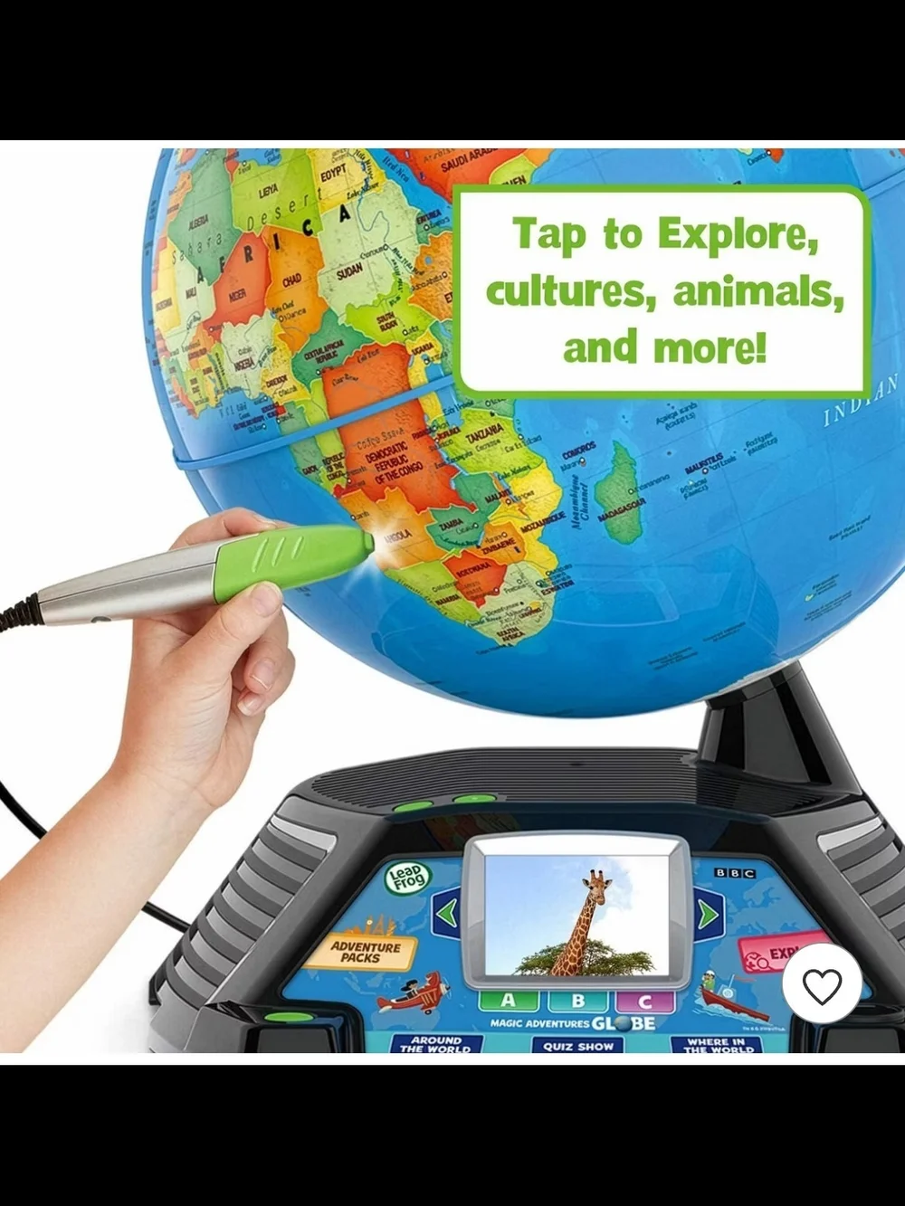 LeapFrog Magic Adventures Globe Interactive World Navigation Toy Fully Tested
